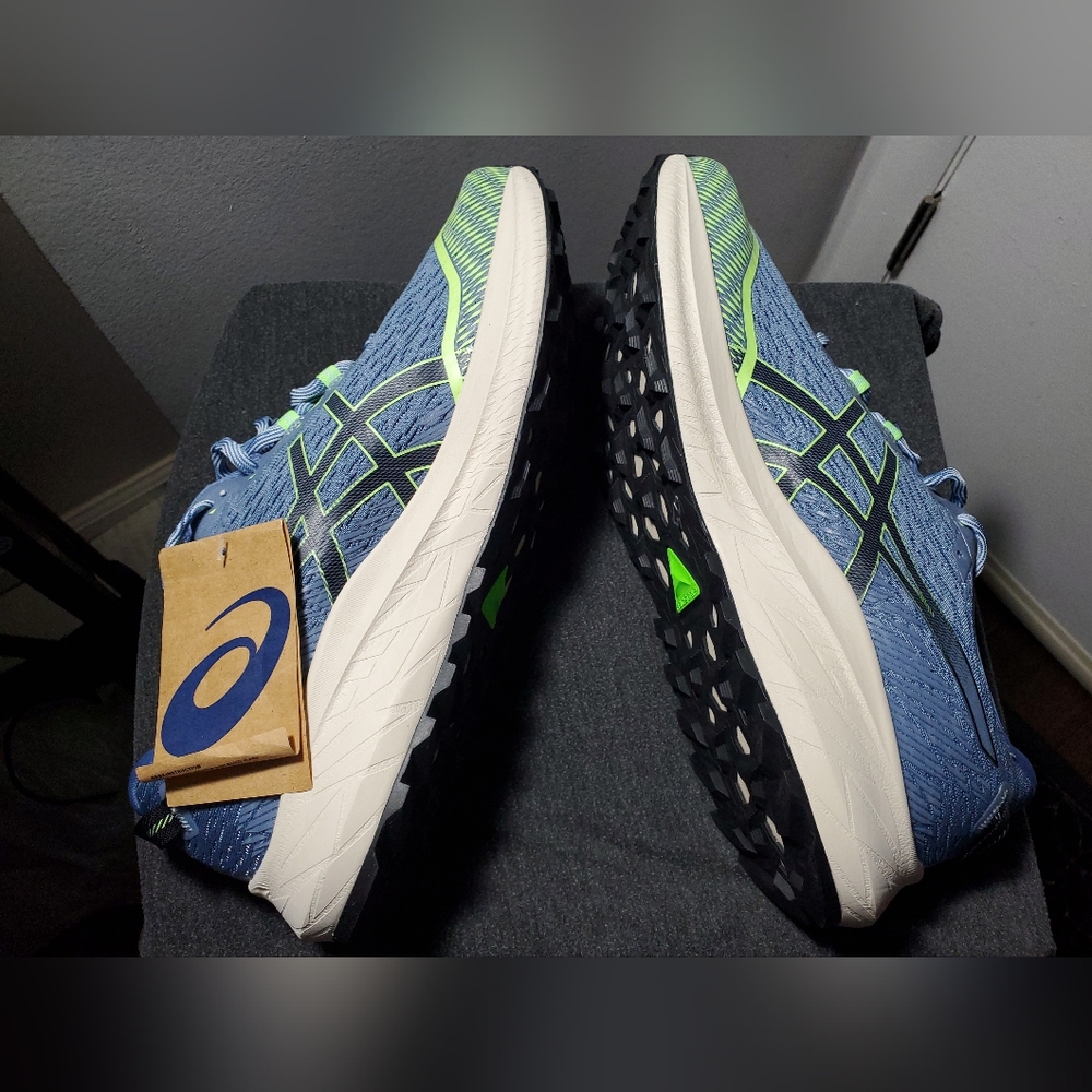 🚀 ASICS Fuji Lite 4 Trail Running Shoes – Men’s Size 11– Denim Blue/Black | NEW